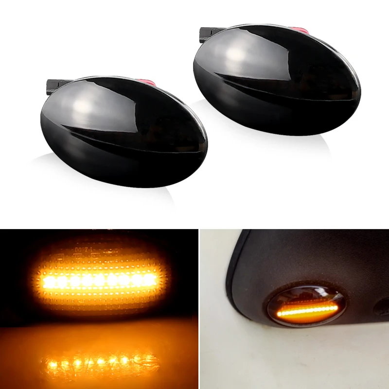 LED Dynamic Side Marker Light no Flowing Turn Signal Blinker For Ford Fiesta MK4 1995-2001 KA 1996-2008 Transit 1995-2000