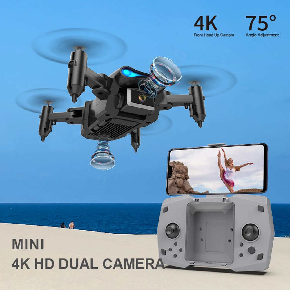 EBOYU KY906 Foldable Mini RC Drone WiFi FPV 4K HD Camera Gift Portable Pocket RC Quadcopter Altitude Hold Return Home for Kids