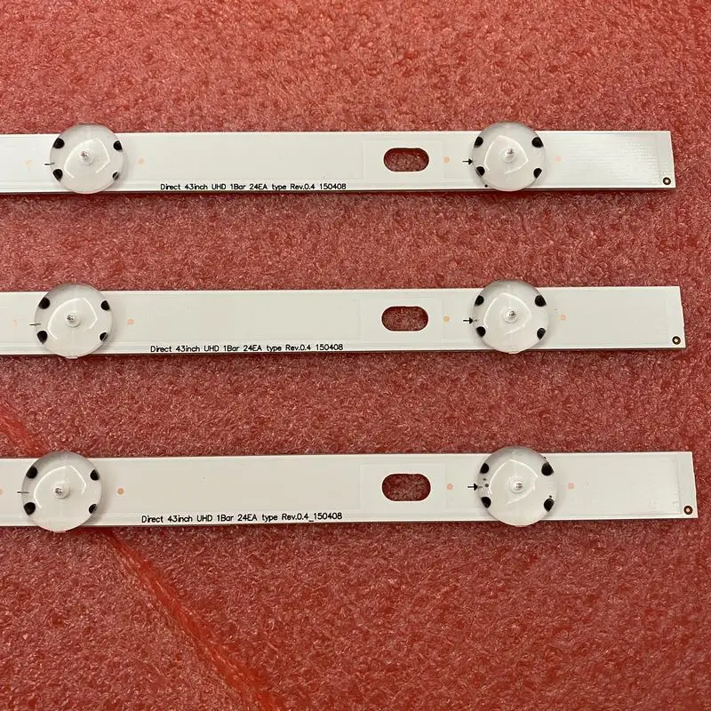 Kit 3 Strisce LED 8LED 850mm Per TV LG – Retroilluminazione Per 43UF6407, 43UH619V, 43LH5700 E Modelli UF64/UHD_A – 3V Per LED