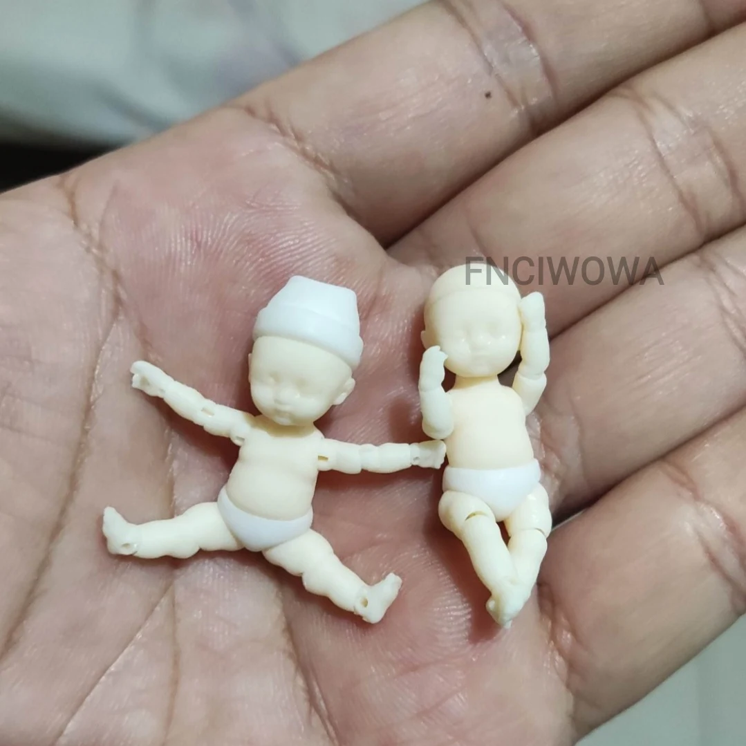 

Original 3.5cm 1cm BJD 1/50 Jointed Thumb Doll QI Reborn Baby Top Quality Ultra Exquisite Mini Resin Model Toy Adult KidMom Gift