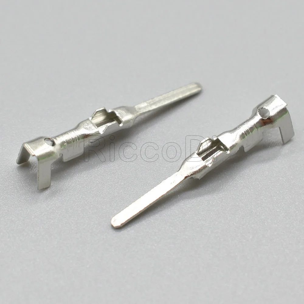 100Pcs Male Brass Tyco Crimp Terminal Splice Pins 183025-1 282109-1 For Sealed Waterproof Male Connector Plug