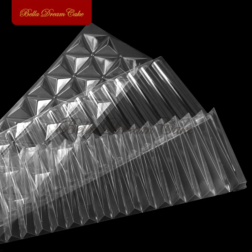 3D Chocolate Origami Mould Buttercream Plastic Cake Stencil Lace Cake Border Stencils Template Cake Decorating Tools Bakeware