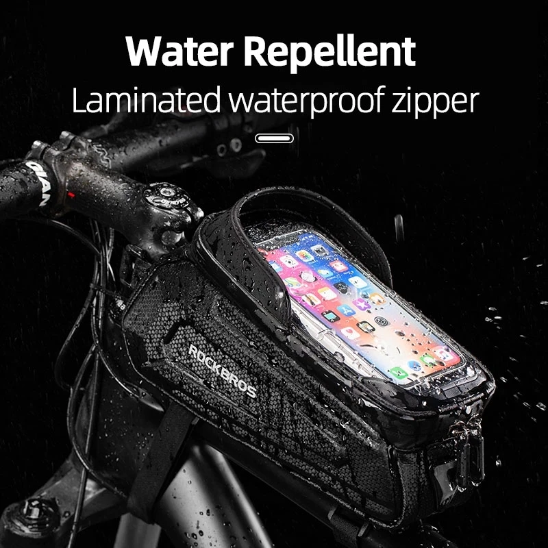 Bike Bag Front Phone Bicycle Bag For Bicycle Tube Waterproof Touch Screen Saddle Package Bike Accessories