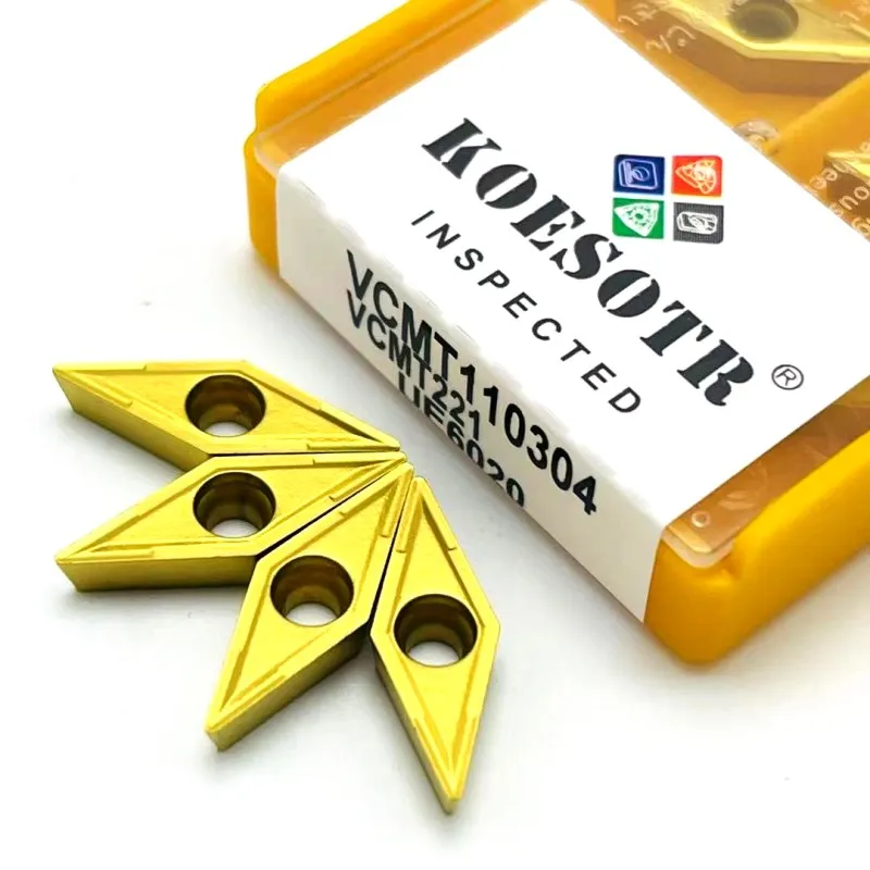 10 pz VCMT110304 UE6020 VP15TF US735 utensile da tornio in metallo duro in acciaio inossidabile CNC VCMT 110304 lama in metallo duro