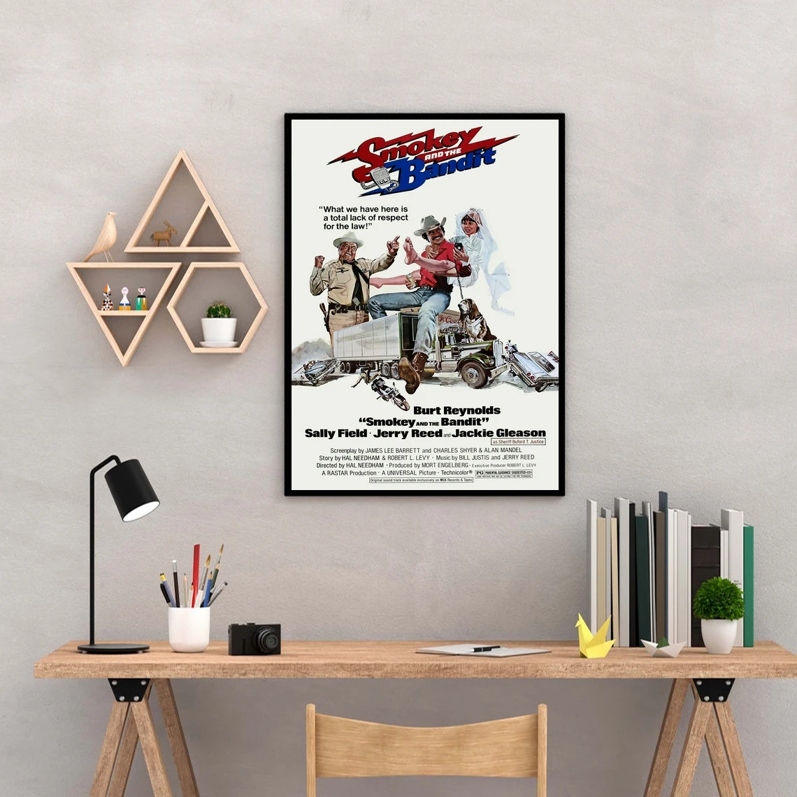 Smokey And The Bandit Movie Poster Canvas Art Print Home Decoration Wall Painting ( No Frame )