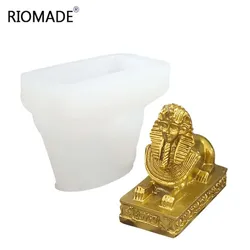 Sphinx Silicone Mold DIY Fondant Cake Decorating Tools Egypt Pharaoh Sphinx Styles Aromatherapy Candle Plaster Handmade Mould