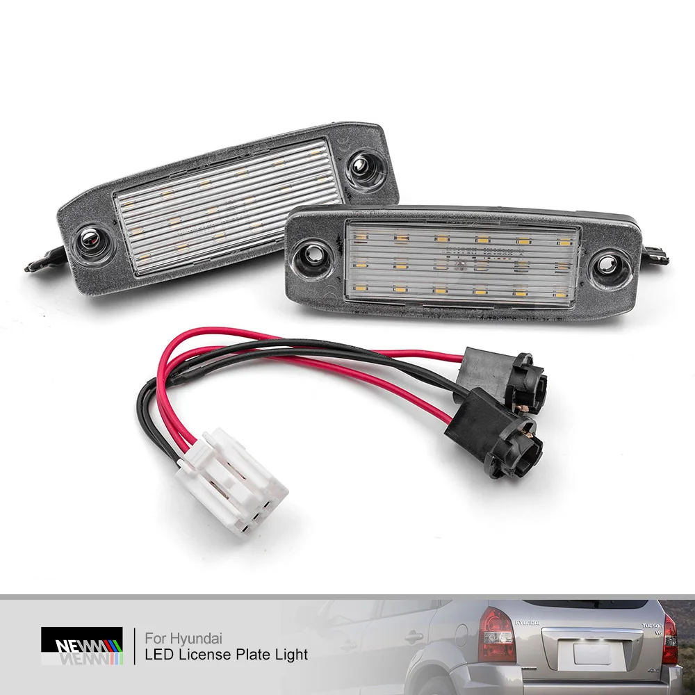 LED License Plate Light for Hyundai Tucson JM for Kia Sportage SL Ceed JD Canbus Rear Tag Lamp Registration Parking Lighting