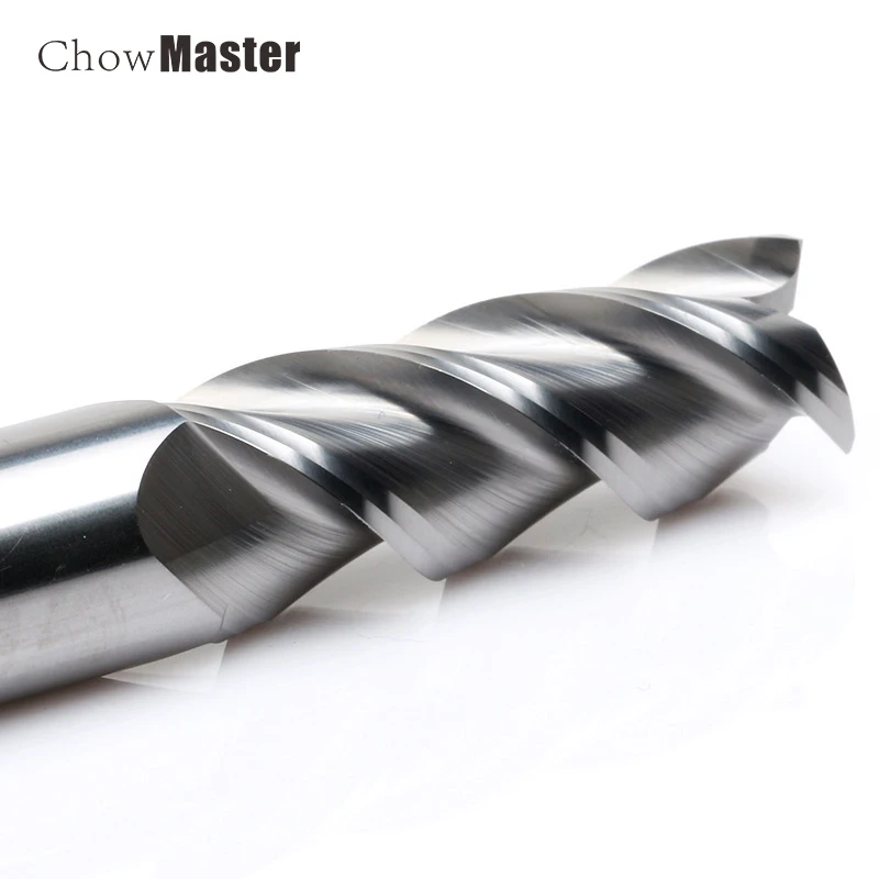 3 Flute Carbide Milling Cutter Tungsten End Mill CNC Tool 1 to 20mm HRC55 for Aluminum Fiberglass Acrylic Wood Copper Plastic