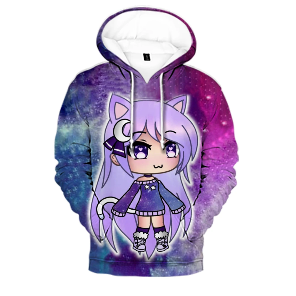 

Kawaii Anime Gacha Life Hoodies Men/Women Autumn/Winter Game Cartoon Gacha Life Sweatshirt Boys/girls Clothes Harajuku Coat