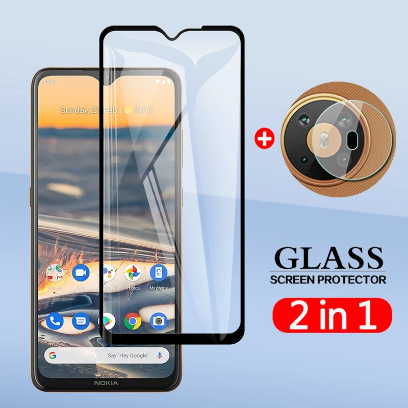 2 In 1 Back Camera Lens Film & Screen Protector Protective Tempered Glass For Nokia 5.3 Nokia5.3 6.55