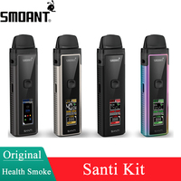 Original Smoant Santi Kit 40W Vape Mod1100mAh Battery 3.5ml & S-2 0.6ohm Coil RDL or MTL Electronic Cigarette Vaporizer Pod Kit