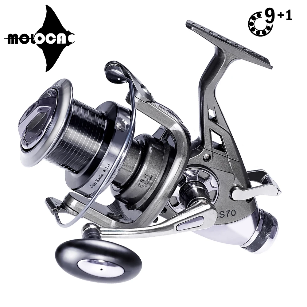 

Fishing Reel Metal Body Spinning Pesca Carp 9+1BB Speed 5.2:1-4.1:1 Carretilha De Pesca Accessories Peche A La Carpe En Mer Tool