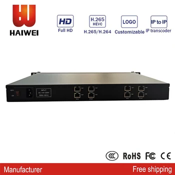 YT1-4 4 ChanneIs IP to IP Transcoder H.264 H.265 4K 30FPS Transcoder for IPTV Support HLS RTMP RTSP HTTP UDP