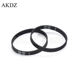 2MGT 2M 2GT Synchronous Timing belt Pitch length 150 width 6mm/9mm Teeth 75 Rubber closed