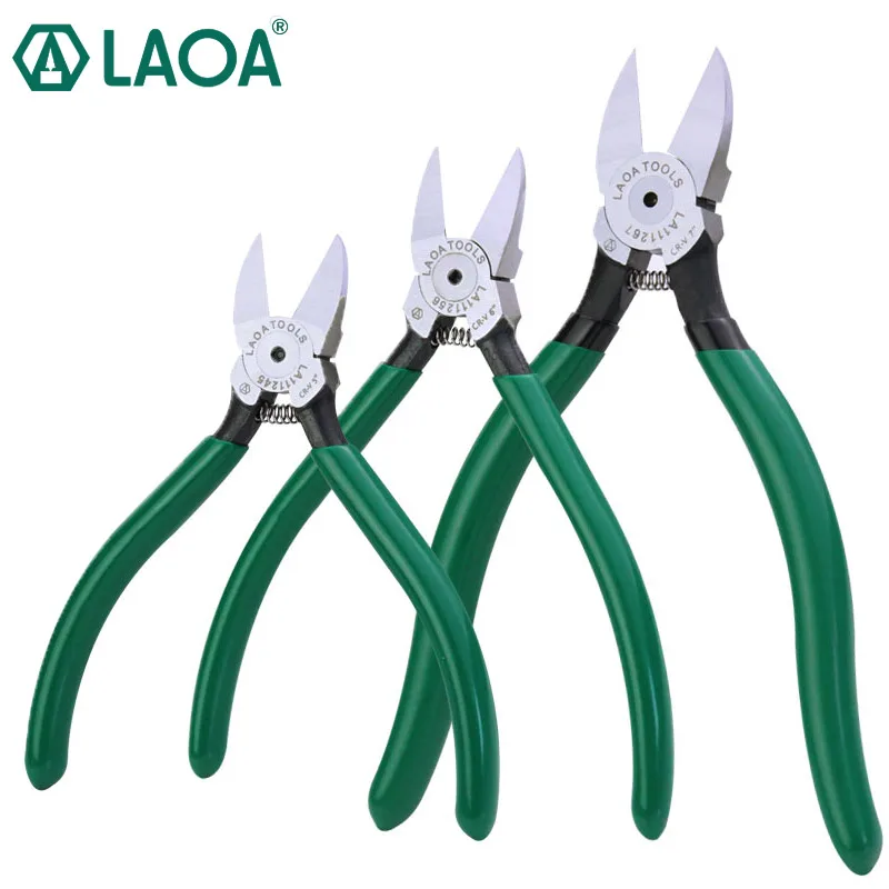 

LAOA CR-V Plastic pliers Nippers Electrical Wire Cable Cutters 4.5/5/6/7inch Diagonal pliers Electronic component trimming