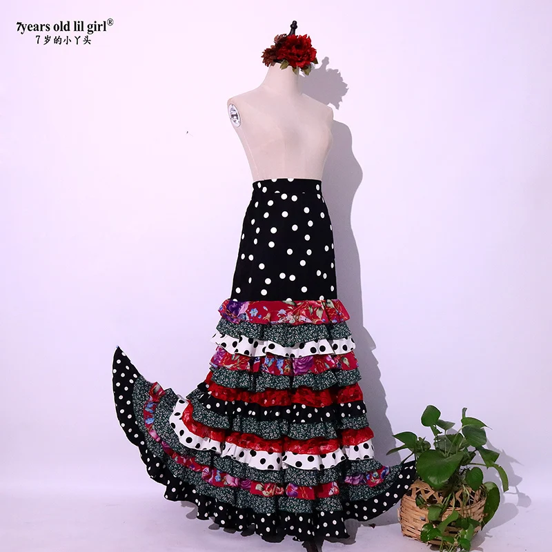 Flamenco, A Popular Dance Wear Brand, Is A Hip-Wrapped, Multi-Layer Flounce BB02 Dress