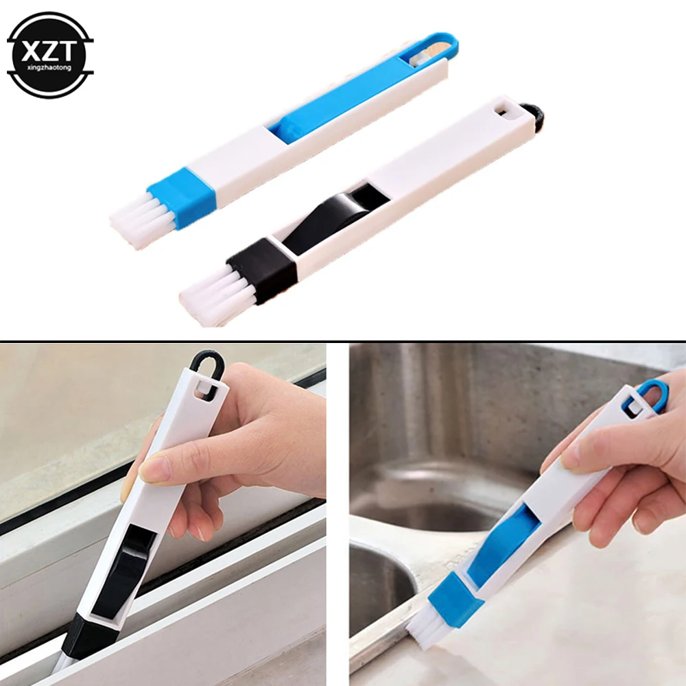 Pelle à poussière multifonctionnelle 2 en 1, outils informatiques, fenêtre, fente, livres, brosse, rainure de fenêtre, coin de clavier, piste de fenêtre