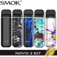 Original SMOK Novo 2 Pod Kit 800mAh battery 2ml Cartridge Pod Atomizer Mesh 1.0ohm DC MTL Vaporizer Electronic Cigarette Vape