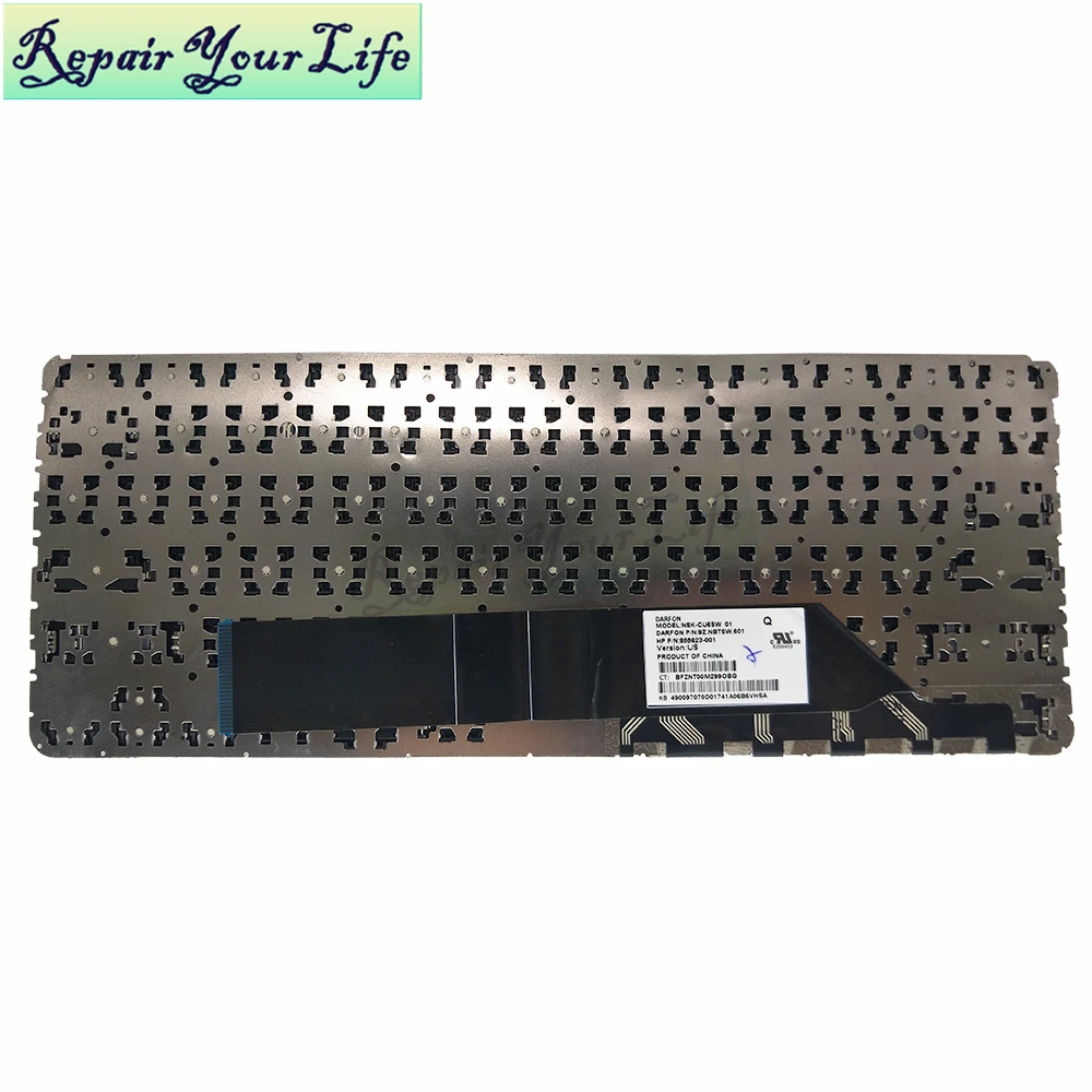 laptop keyboard for HP Chromebook 11 G5 11-V US English NSK-CU6SW 9Z.NBTSW.601 855623-001 black without frame brand new