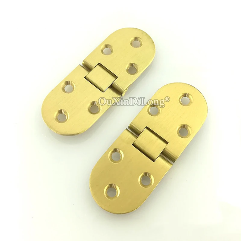 Brand New 8PCS Solid Brass Butler Tray Flap Hinges Dining Table Desktop Hidden Portable Folding Hinges+Screws