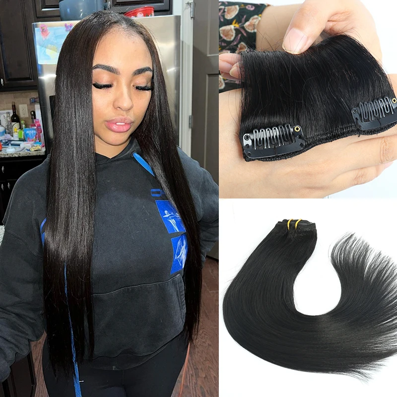 

Straight Hair Clip Ins Hair Extensions Human Hair Peruvian Straigh Human Hair Weave Bundles Clip Ins Hair Extension For Black