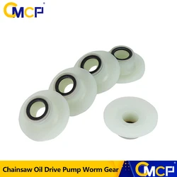 CMCP Chainsaw Oil Drive Pump Worm Gear 5pcs for 45 52 58 4500 5200 5800 Chainsaw Spare Parts Garden Tools