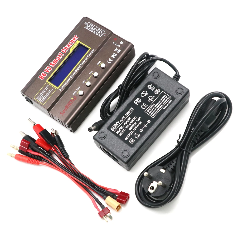 IMAX B6 V3 Digital RC Lipo NiMh Battery Balance Charger+AC POWER 12v 5A Adapter For Rc Drone Car Boat