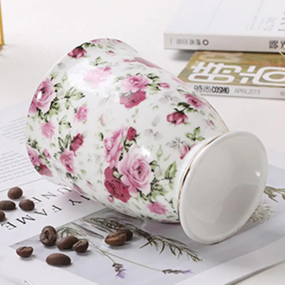 300ml Ceramic Coffee Cup Patterned Tea Milk Coffee Mug For Tea Porcelain Travel Cup Large Capacity Ceramic Nice Gifts