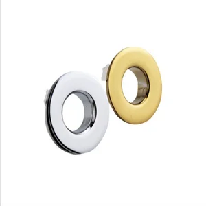 Messing Bad Tap Overflow Deckel, Schwarz, Silber, Gold, Vintage Bronze, 6 Fuß Insertion Ring, Ersatz 8 Hauptverkaufs -Gold -Gesichttuchtür - №4