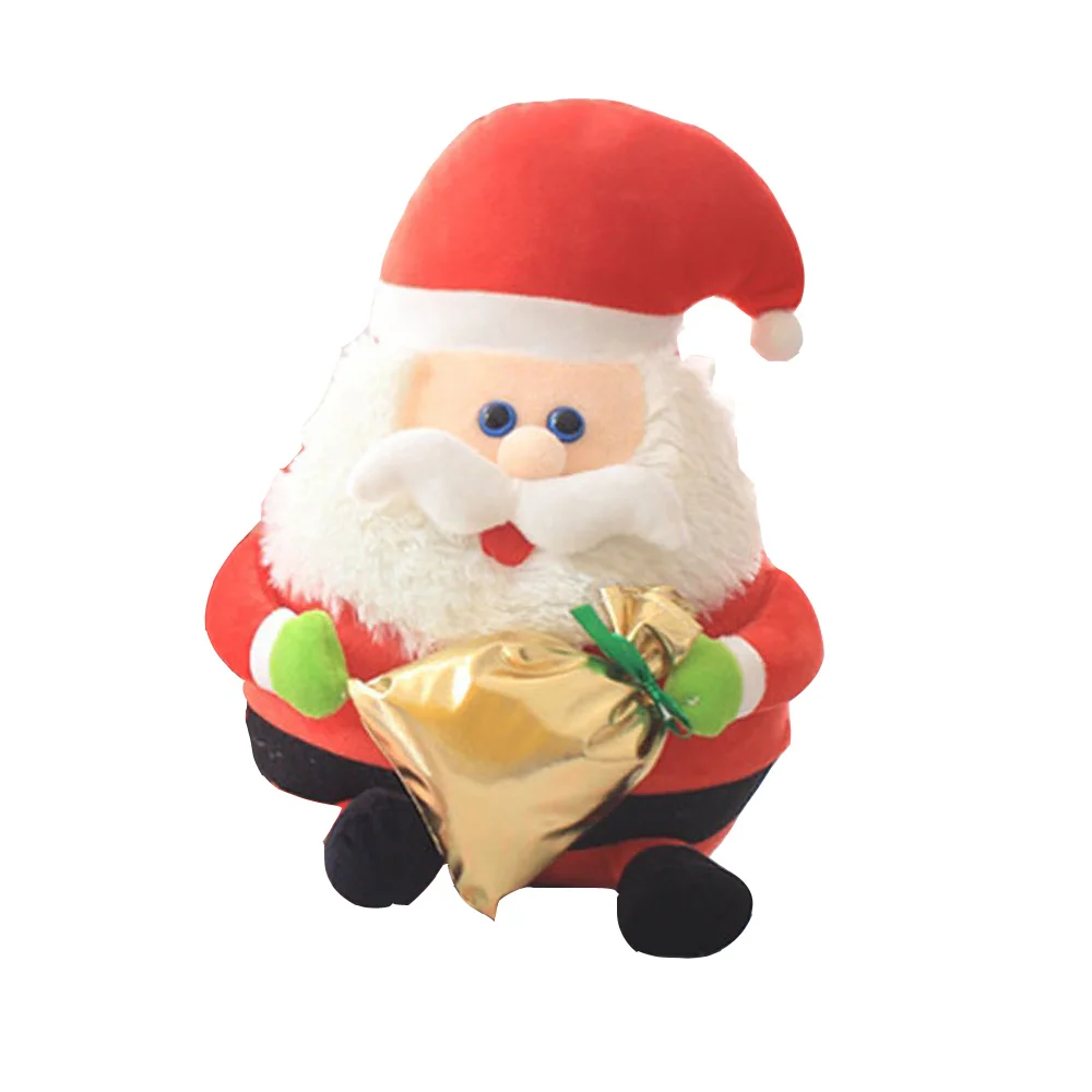 

Children Plush Stuffed Toy Santa Claus Money Bag Kids Christmas Birthday Gift