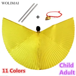 Ali di danza del ventre ali di iside accessori per la danza del ventre Bollywood bastoncini egiziani orientali Costume adulto bambini bambini donne oro