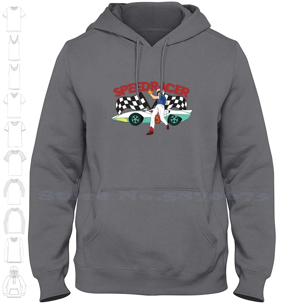 T-Shirt Long Sleeve Hoodie Sweatshirt Go Go Mach 5 Speed Racing Racer Car Race Racer X