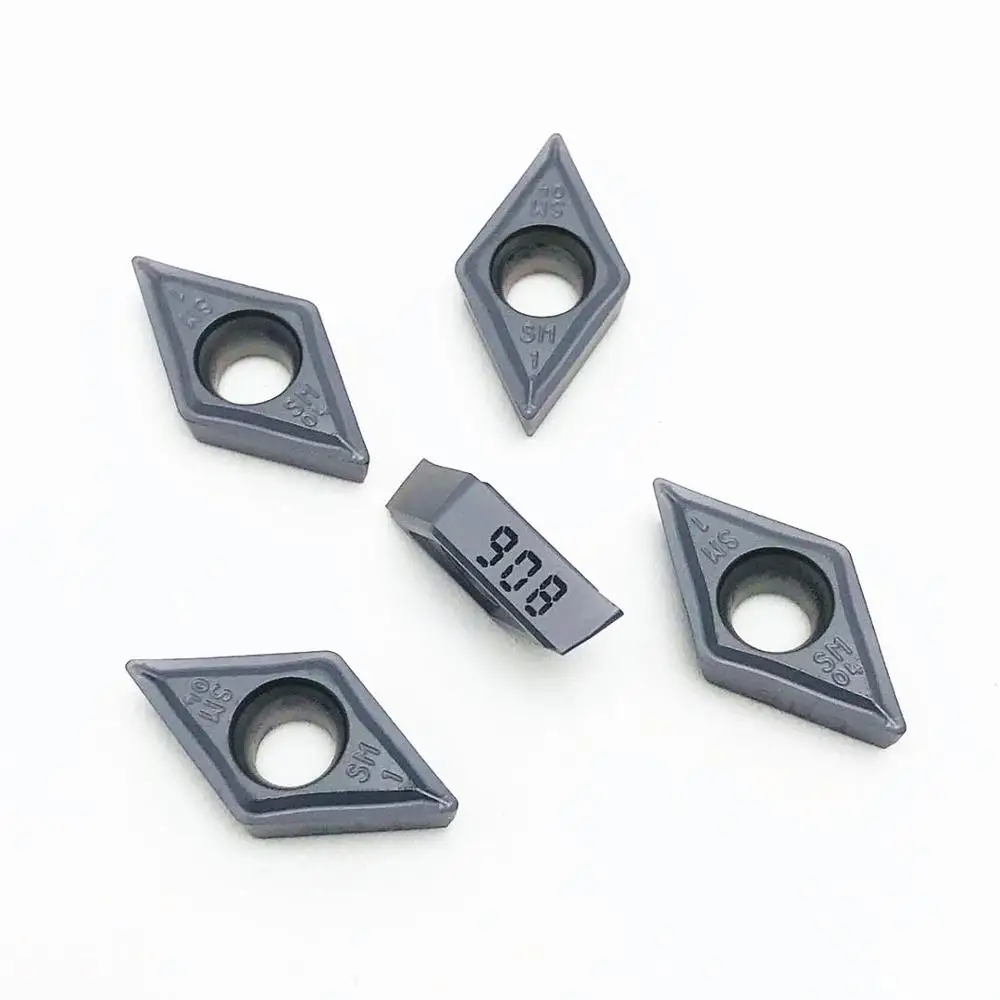 10PCS DCMT11T304 SM IC907 DCMT11T304 SM IC908ภายในเครื่องมือDCMT 11T304คาร์ไบด์แทรกเครื่องมือเครื่องมือTurning Insert