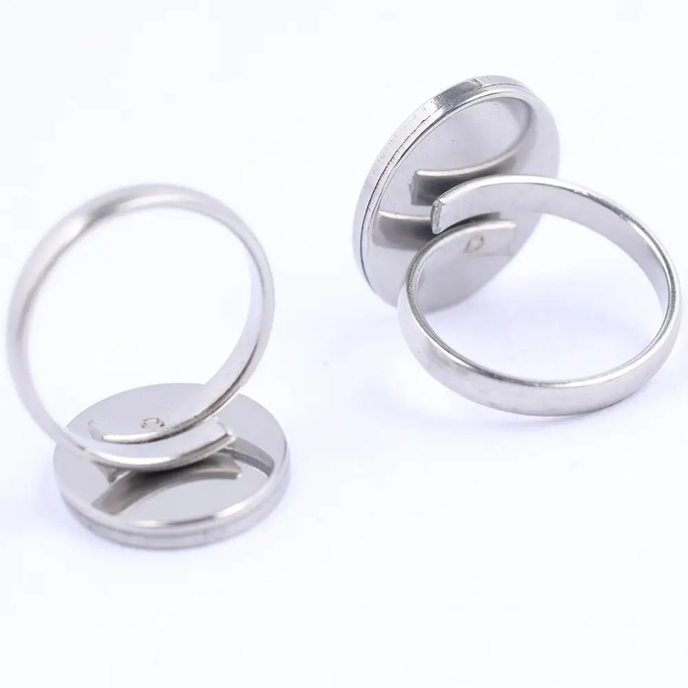 5 stücke Oval Cabochon Ring Lünette Einstellung Trays Fit 13x18mm 18x25mm Basis Rohlinge Für schmuck Machen