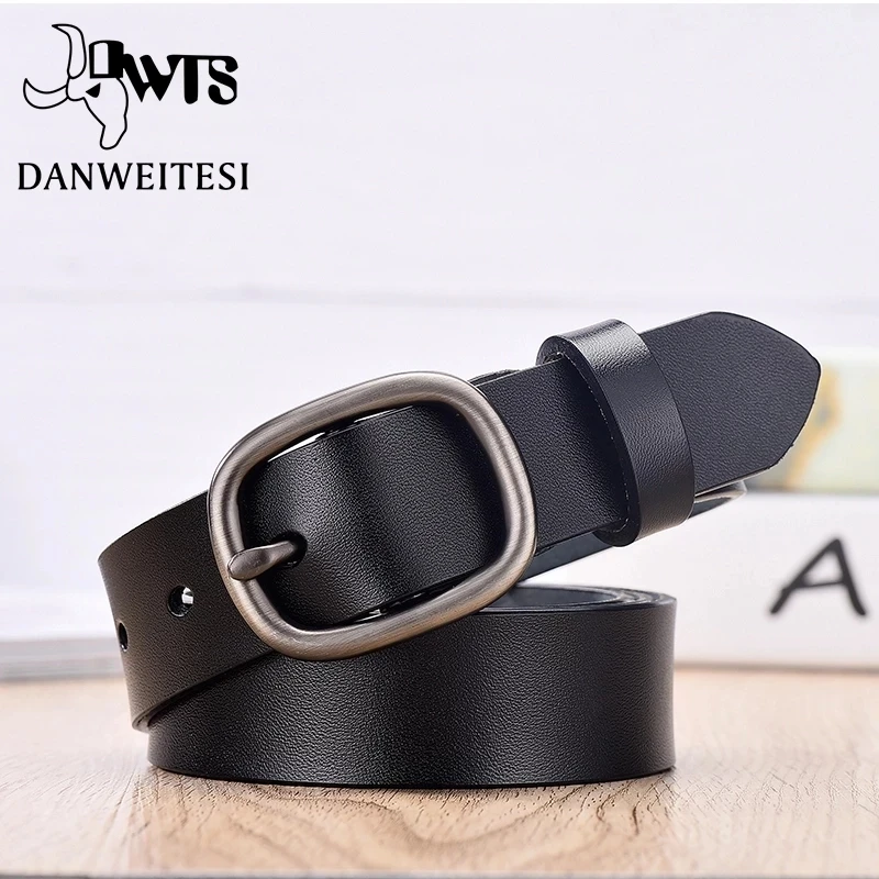 【DWTS】Women's Belt Fashion Women Female Belt Genuine High Quality Belts For Women Female Belt Pin Buckles Fancy Vintage for Jean