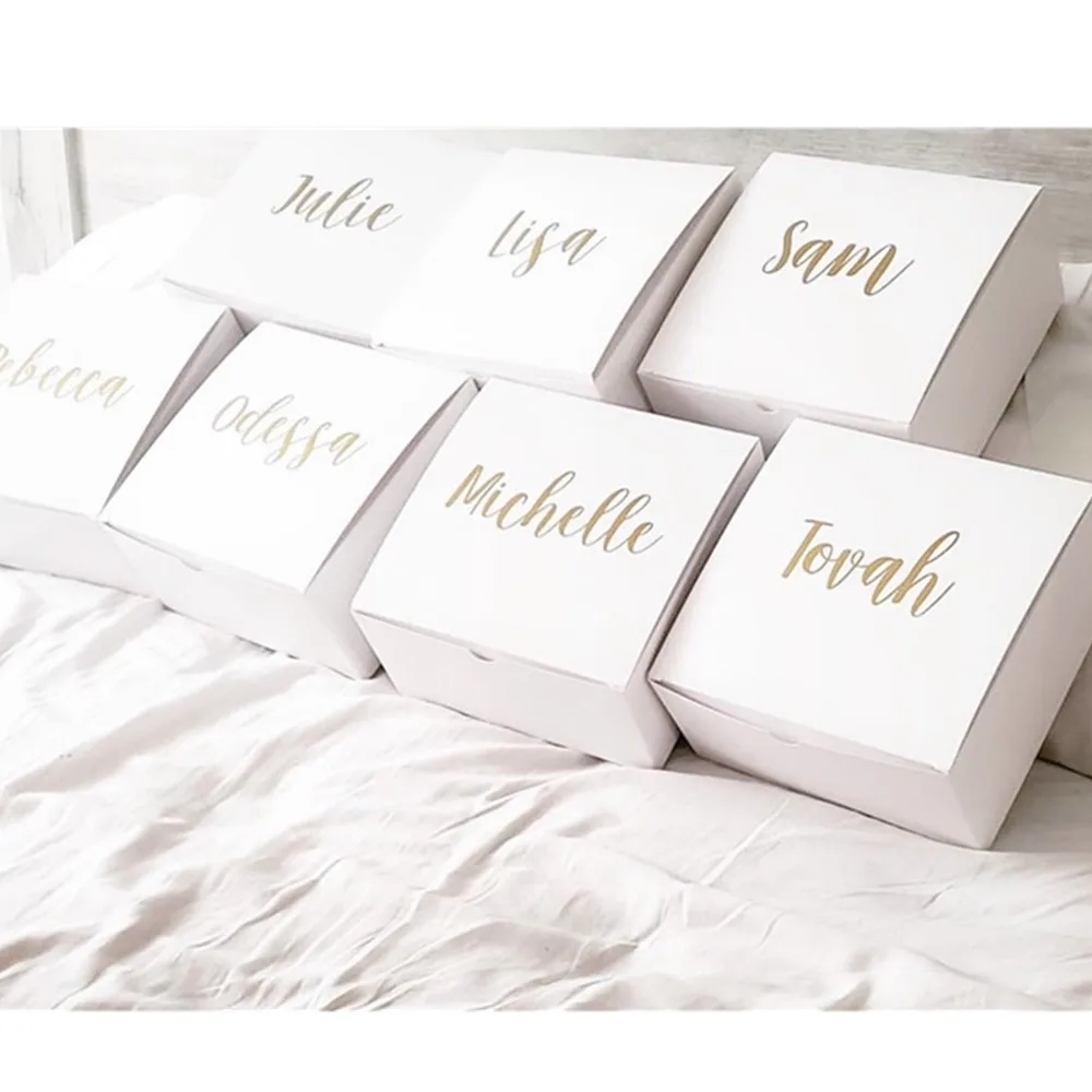 personalized Bridesmaid proposal gift box   with name  be my maid of honor gift box medium gift box cutom Wedding gift boxes