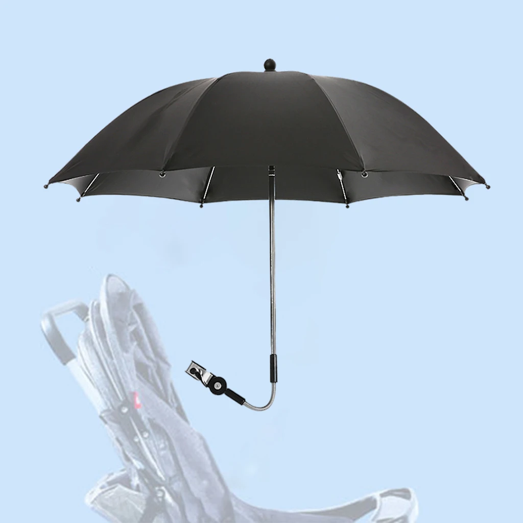 Detachable Baby Stroller Umbrella Infant Buggy Pram Pushchair Parasol Cover Sunshade Sun Protection Rain Waterproof Canopy