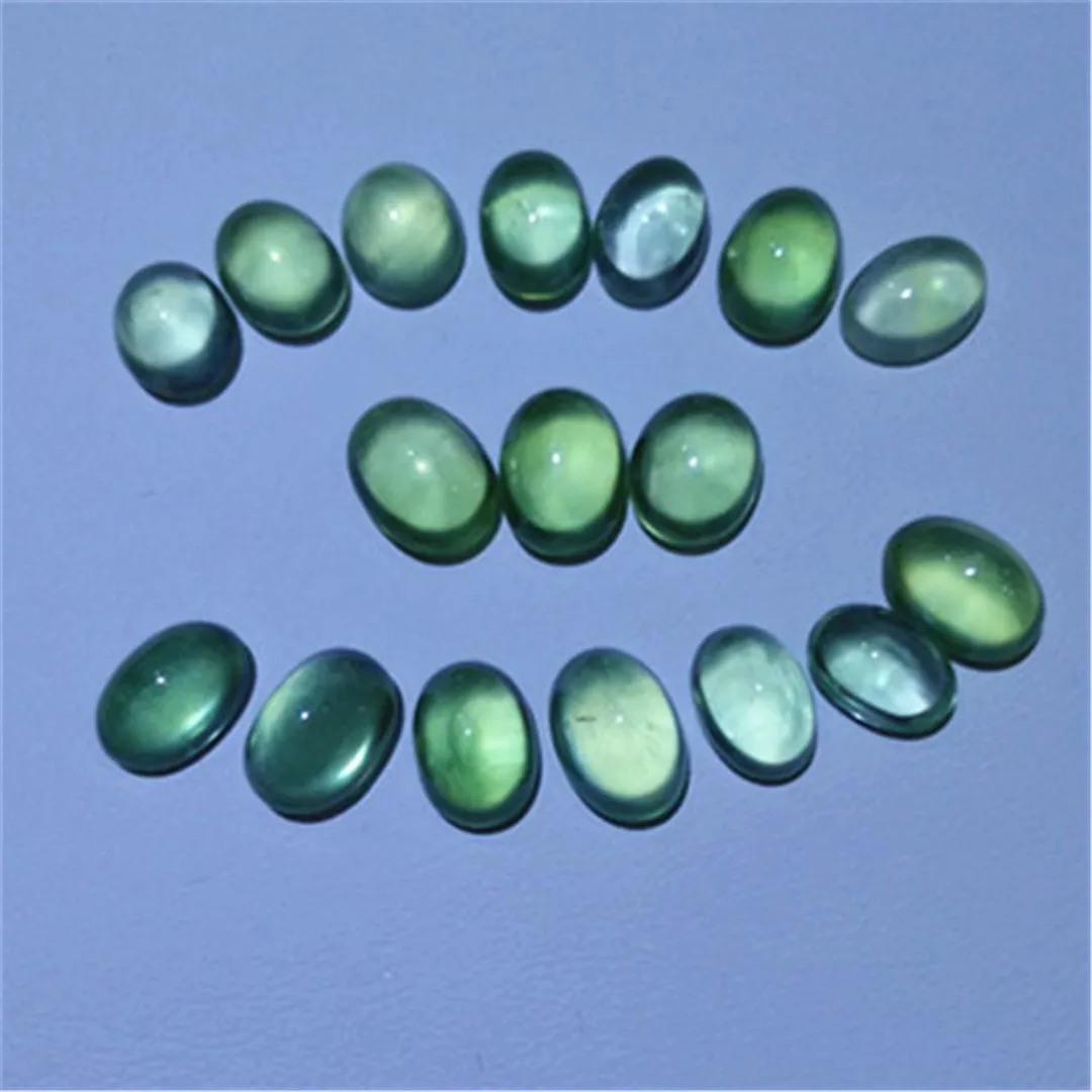 Natural Prehnite Smooth Curved Oval Shaped Drop Shape Loose Jewelry Accessories Colored Gemstone Valet Inlay