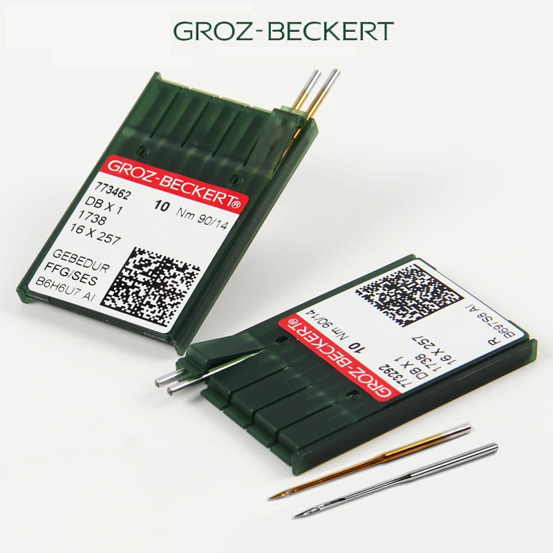 100PCS Sewing Machine Needles DBX1 16X257 Groz-Beckert Gebedur Titanium Needles For Computerized Lockstitch JUKI BROTHER SINGER