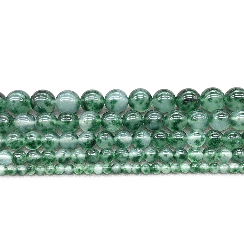 Natural Stone Green Chalcedony  Beads For Jewelry Making DIY Bracelets Necklace Accessories 15\'\' Beads Strand 4/6/8/10/12mm