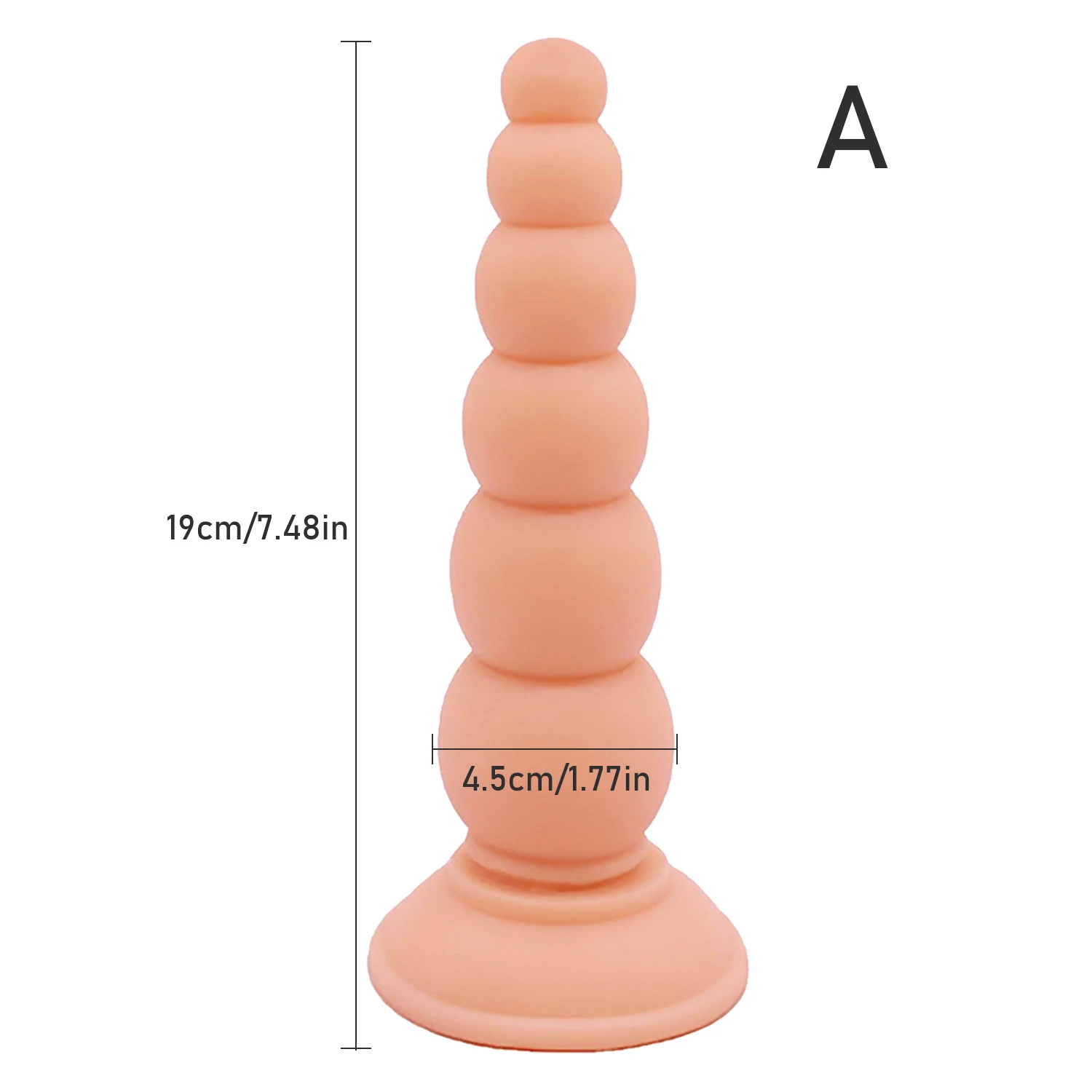 Anal Sex Toys Pull Beads Anal Dilator Soft Anal Plug Dildos with Suction Cup Stimulation of Vagina and Anus for Women and Men