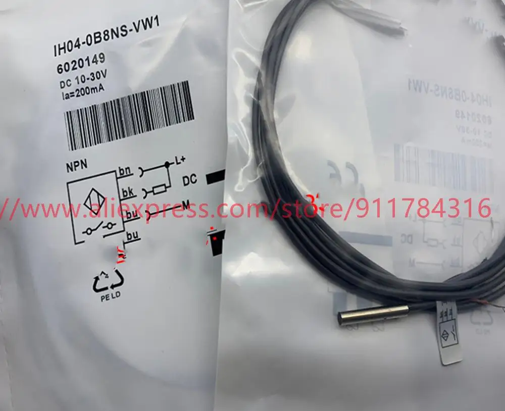 

2pcs New High Quality Sick proximity switch IH04-0B8PS-VW1 IH04-0B8NS-VW1