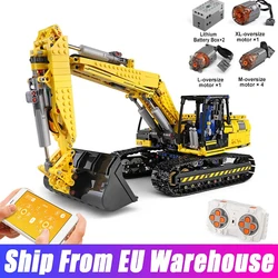 MOULD KING 13112 Motorized High-Tech Technical Excavator truck 250X3-PF Truck Remote Building Blocks Bricks Toys For Kids Gifts