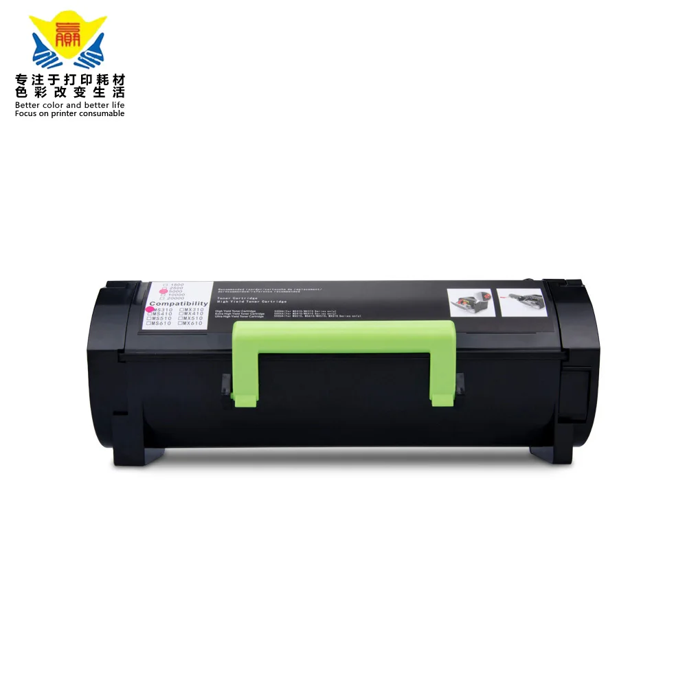 JIANYINGCHEN Compatible Black Toner cartridge for Lexmarks MX310dn MX410de MX510de laser printer