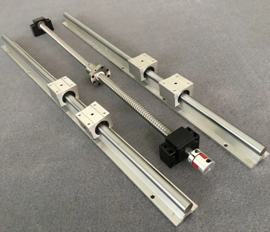 

ball screw SFU1605 & 2Pcs linear guide SBR16 L any length +4 pcs SBR16UU & BK12 and BK12 & coupler 8 *10 4.6