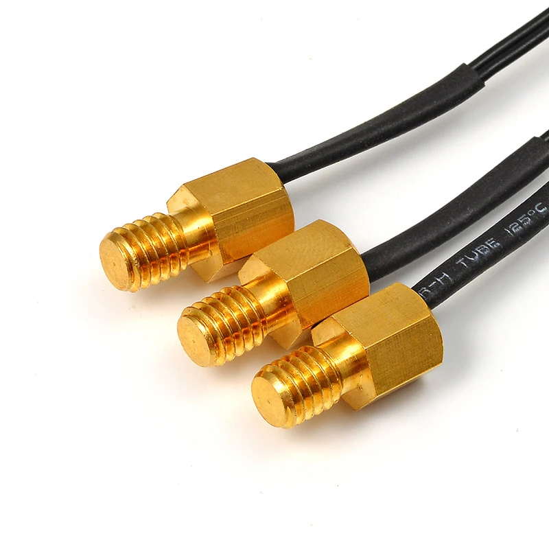 M3M4M5M6 thread high temperature resistant copper head waterproof temperature sensor NTC thermistor 10k50k100k