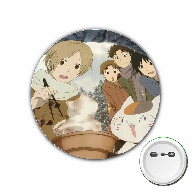 3pcs anime Natsume Yuujinchou Badge Midoriya Izuku Cosplay Pins Brooch for Clothes Accessories Backpacks bags Button Badges