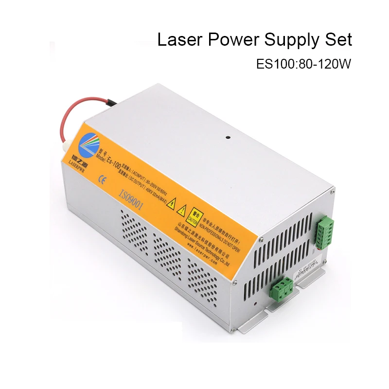 LASERPWR wholesale HY-ES100 CO2 laser power supply+EFR-F2 glass tube Set best match for 80w-120w laser cutter/engraver machine