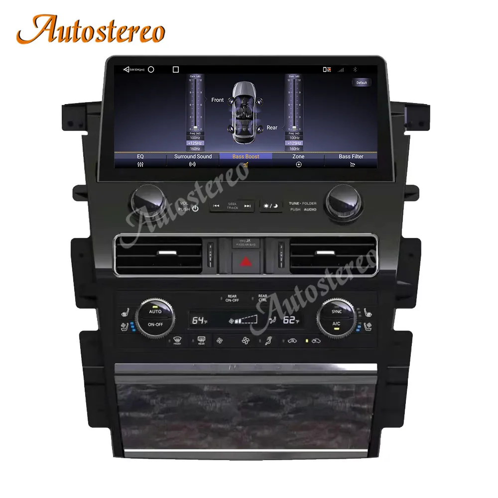 12.3 For NISSAN Armada 2021 2022 Android 10.0 128G Car GPS Navigation Auto Radio Head Unit Multimedia Player Stereo Aircon Board