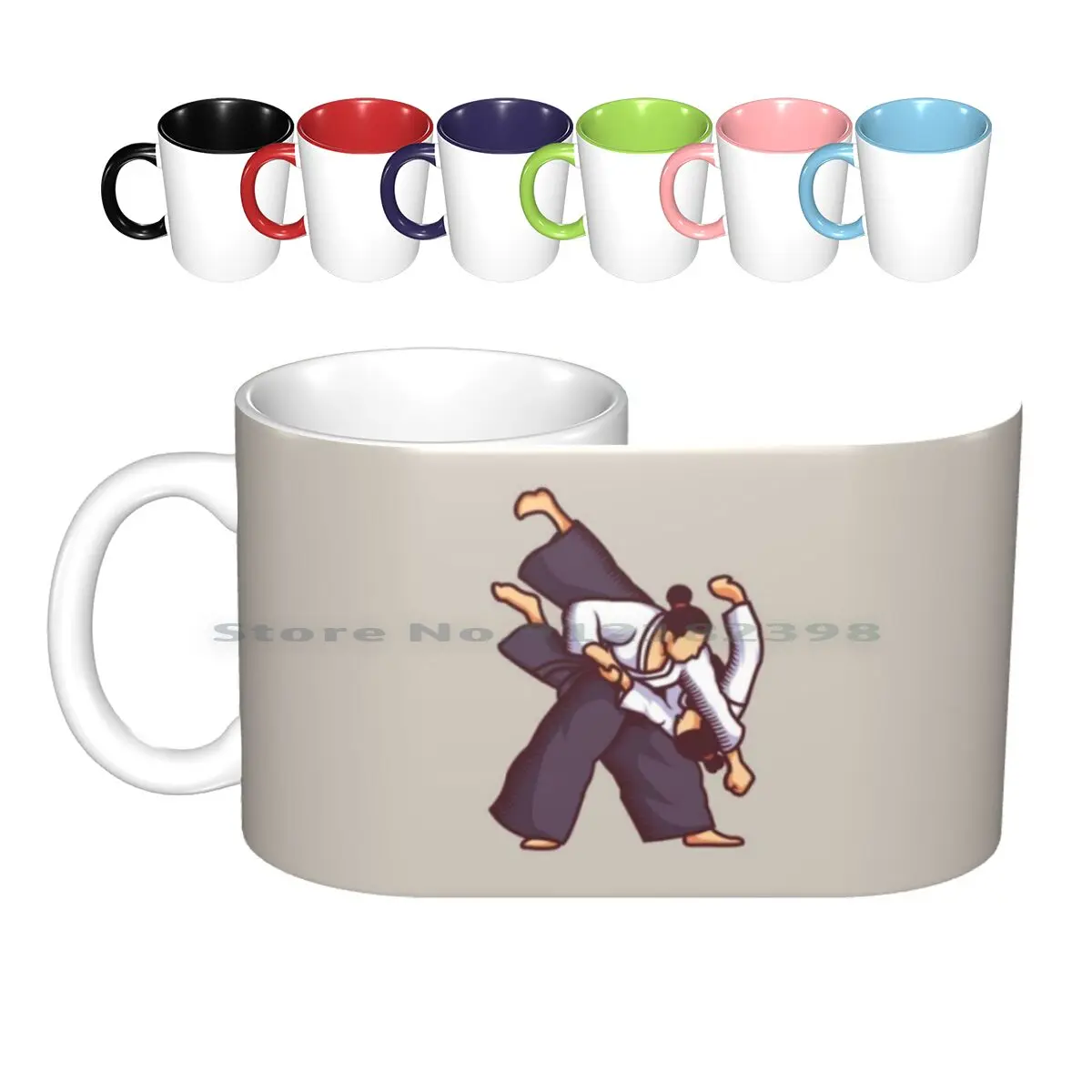 Martial Arts Symbol Ceramic Mugs Coffee Cups Milk Tea Mug Fight Symbol Kungfu Symbol Kung Fu Icon Kung Fu Logo Risky Sport